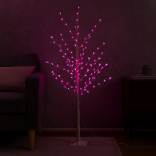 LED-дерево САКУРА  декоративне 1.5 м, 144 LED, рожеве світло, RGB, 8 режимів