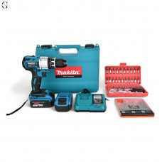 Шуруповерт MAKITA 36V Безщітковий + 2 АК 5Ah + Металевий патрон + Набір інструментів 53 в 1