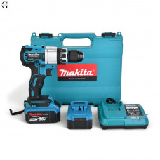 Шуруповерт MAKITA 24V Бесщеточный + 2 АКБ 4Ah + Металлический патрон