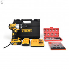 Шуруповерт DeWALT 36V Безщітковий + 2 АКБ 5Ah + Металевий патрон + Набір інструментів 53 в 1