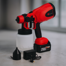 Акумуляторний фарбопульт TIANHU TOOLS 288VF 21V з бачком 800 мл і зарядним – для фарби, емалі, лаку