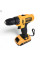 Шуруповерт аккумуляторный DeWalt 21V с набором инструментов в кейсе, 2 аккумулятора 2.0Ah