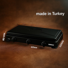 Газова плита NURGAZ NG-3007 (3 конфорки) — портативна кемпінгова модель**