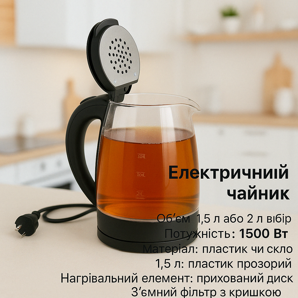 Чайник электрический + 6 чашек №2