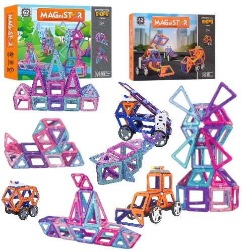 Магнитный конструктор Magical 104 детали Magnit/Magical/LIMO TOY №1