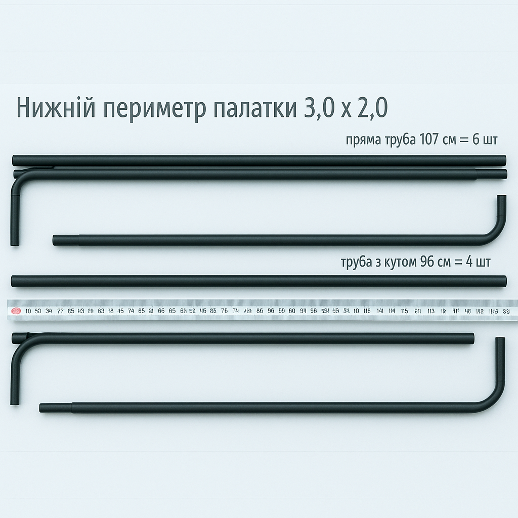 Торговая палатка 3×2 м с тентом и трубчатым каркасом, брендирование под заказ, №3